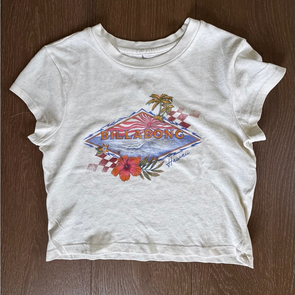 Billabong White Graphic T-Shirt